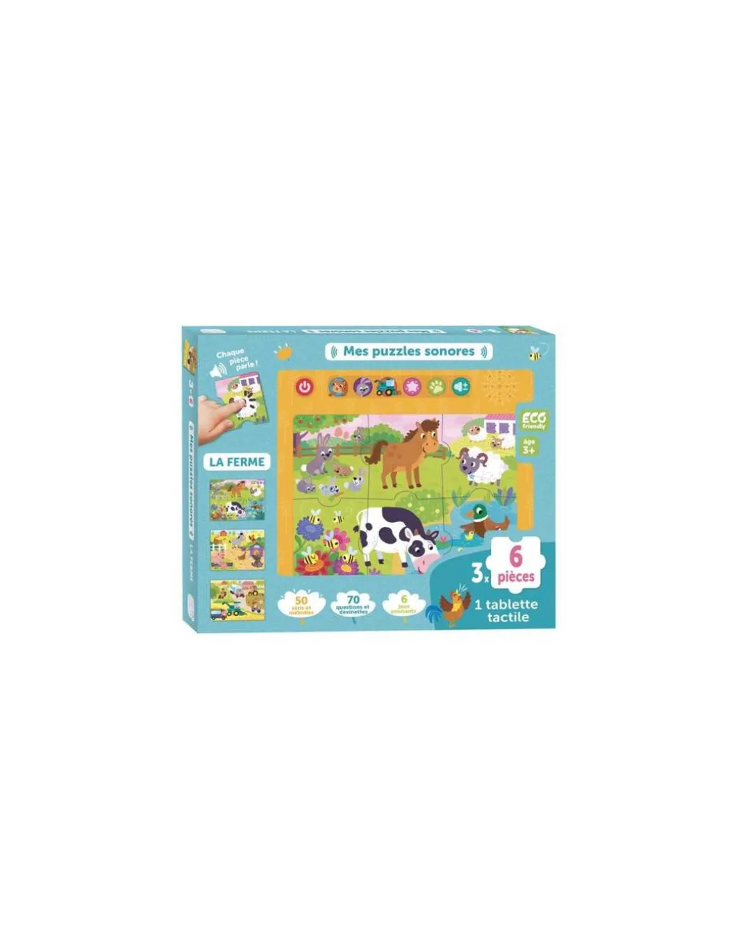 Mes puzzles sonores la ferme - 123 Soleil !