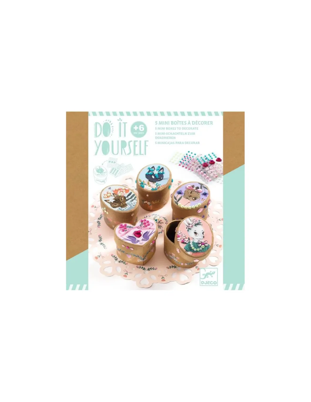 Mini boites à décorer Adorables - Do it Yourself - Djeco