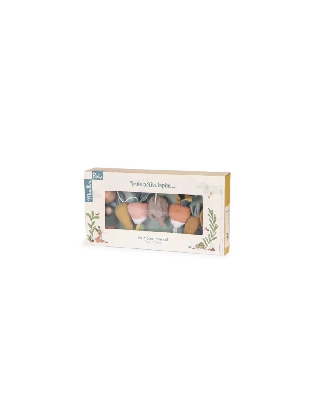 Mobile musical croisillon Trois Petits Lapins - Moulin Roty