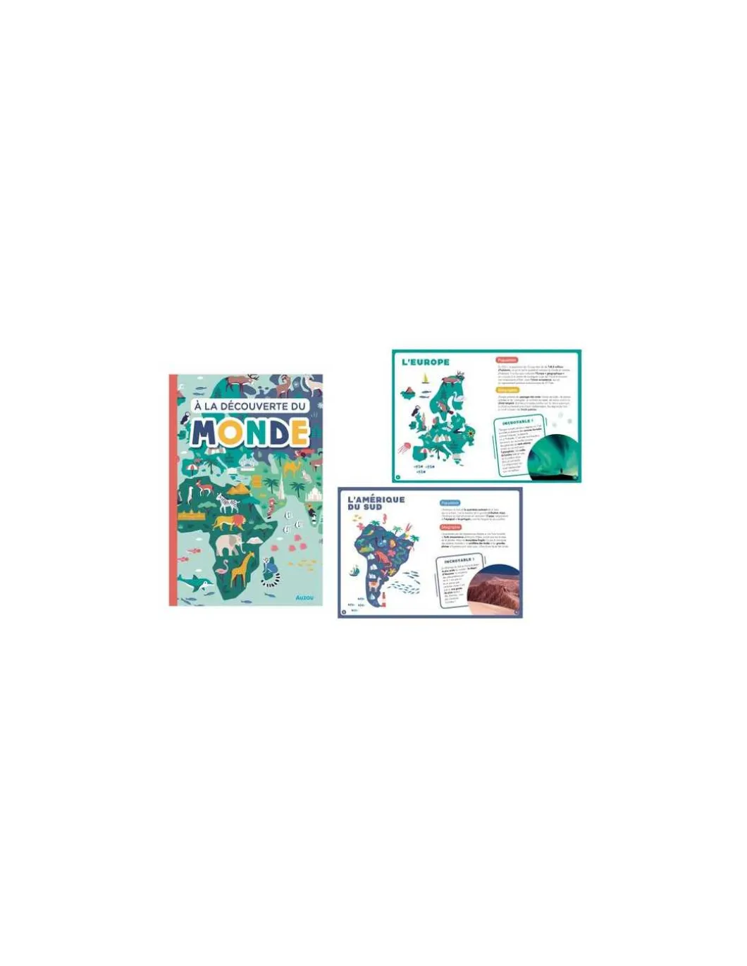 Mon atlas du monde aimanté - Auzou