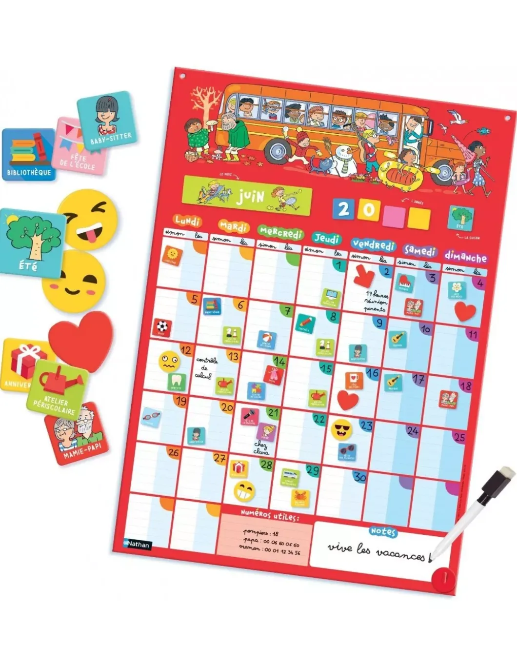 Mon calendrier perpétuel - Nathan