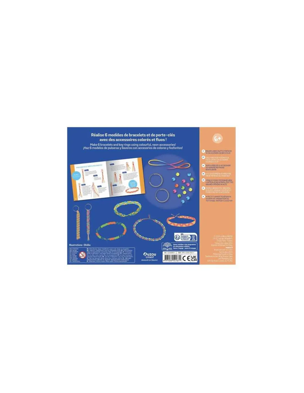 Mon coffret d'artiste mes créations fluos - Auzou