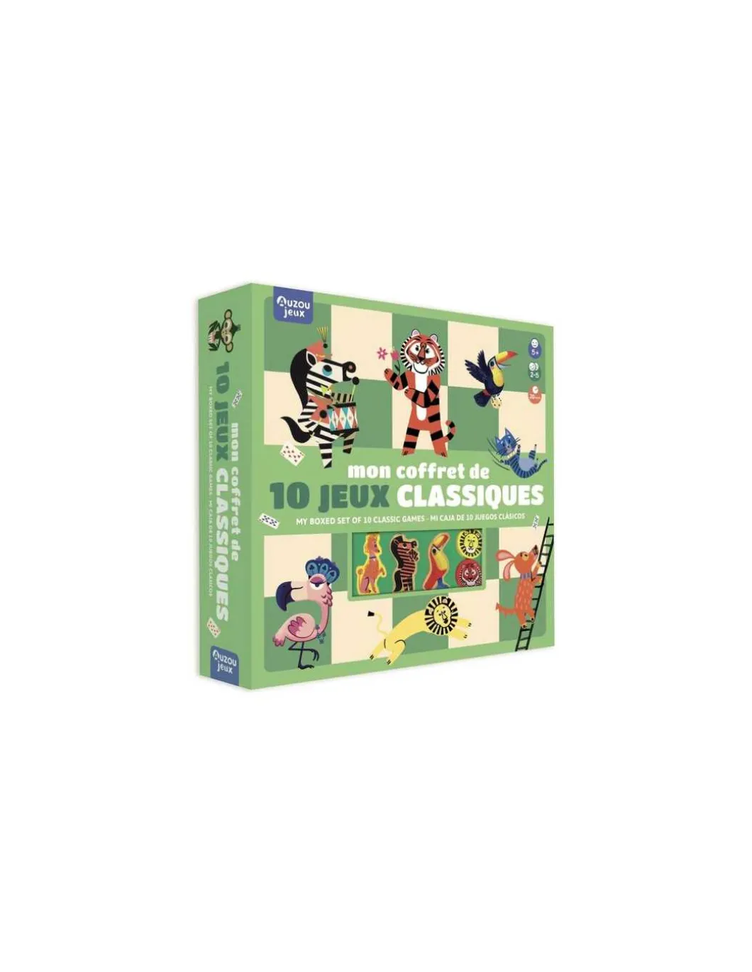 Mon coffret de 10 jeux classiques - Auzou