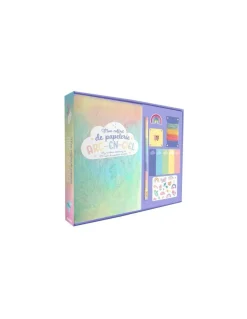 Mon coffret de papeterie arc en ciel - Auzou