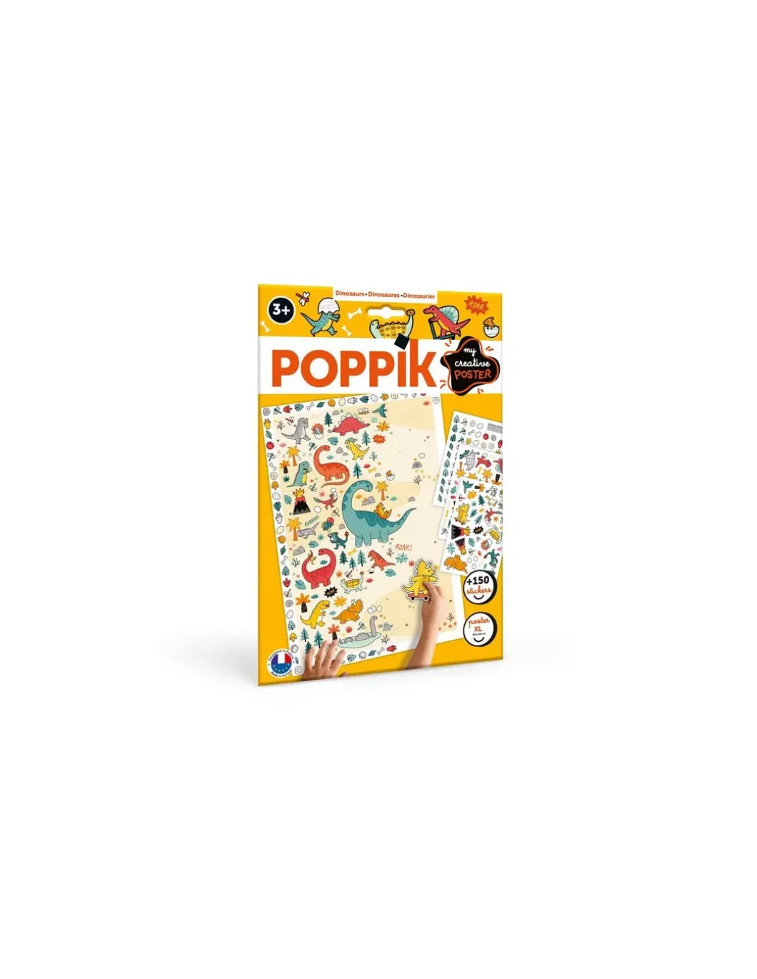 Mon poster créatif Dinosaures - Poppik