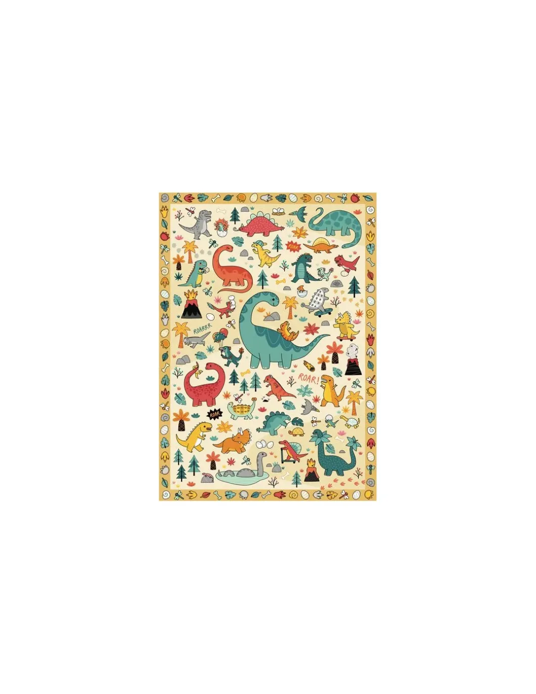 Mon poster créatif Dinosaures - Poppik