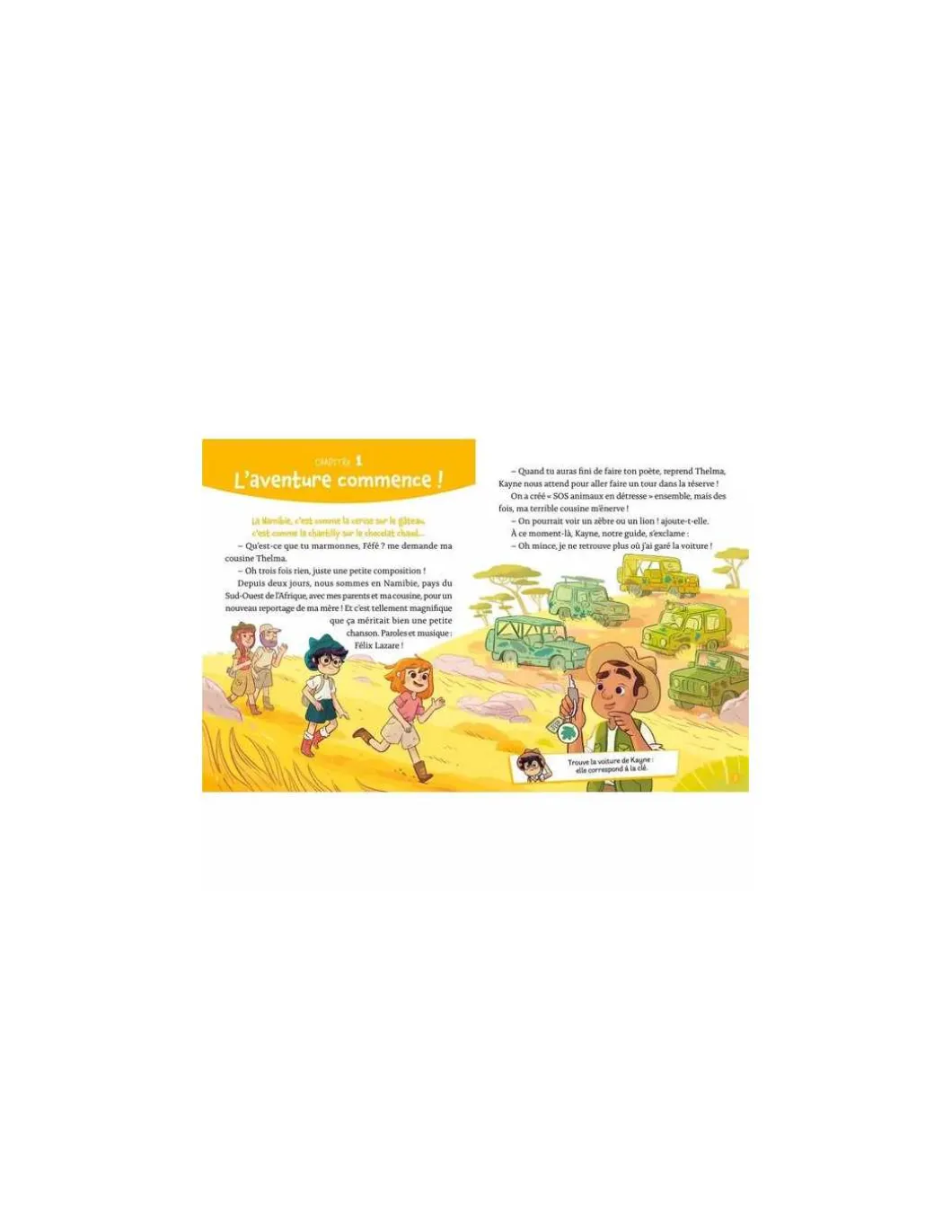 Mon roman énigme - mission animaux - aventures dans la savane - Auzou