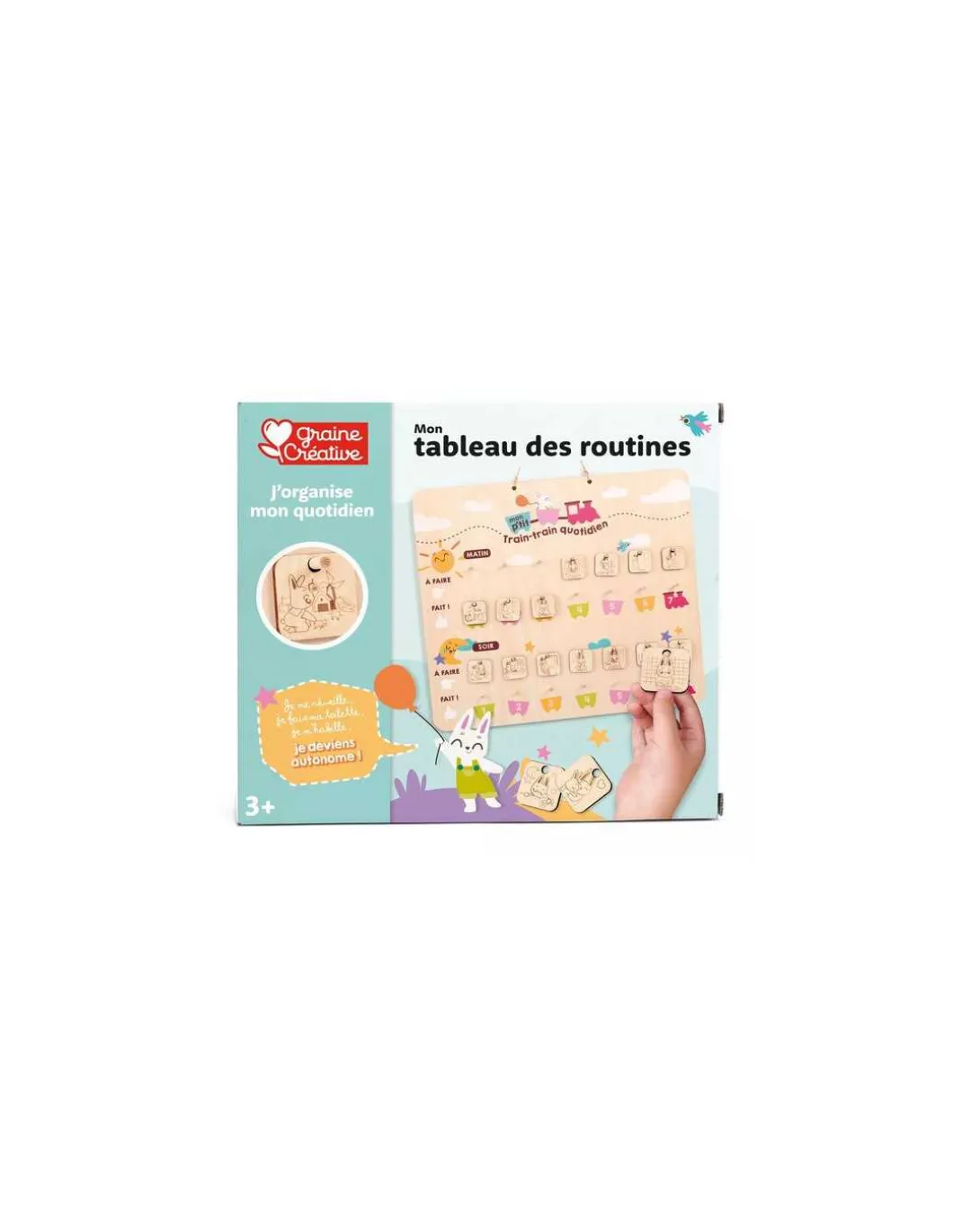 Mon tableau des routines en bois - Graine créative