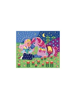 Mosaïque en mousse poneys et licornes - Les ateliers du calme Janod