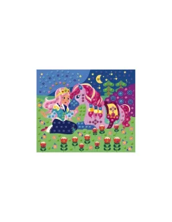 Mosaïque en mousse poneys et licornes - Les ateliers du calme Janod