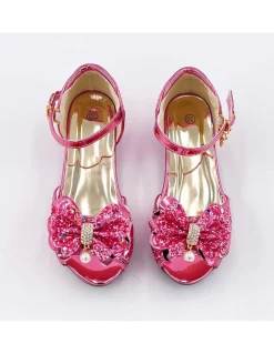 Mules à Nœuds et Paillette Rose 5 - 7 ans - Labay