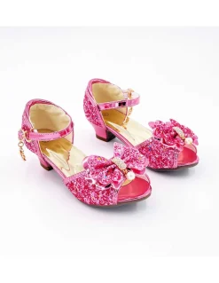 Mules à Nœuds et Paillette Rose 5 - 7 ans - Labay