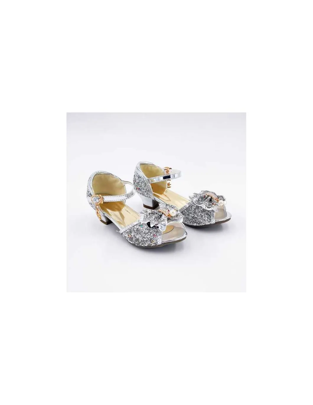 Mules à Nœuds et Paillette argentée 3 - 4 ans - Labay