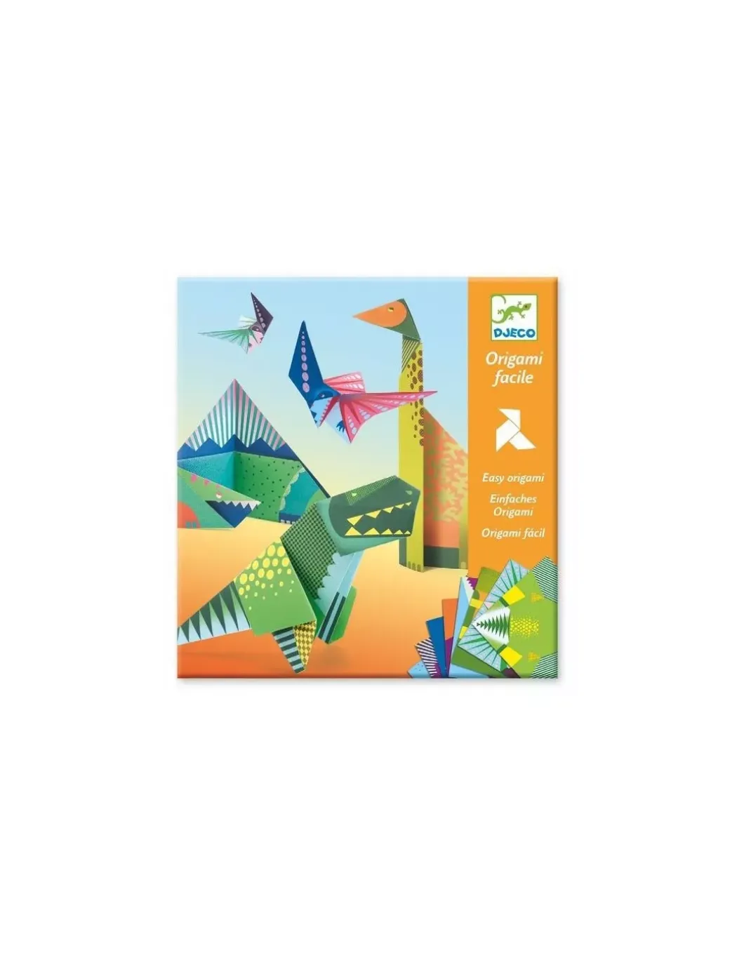 Origami facile dinosaures - Djeco