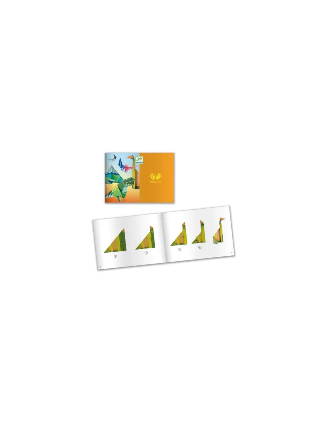 Origami facile dinosaures - Djeco