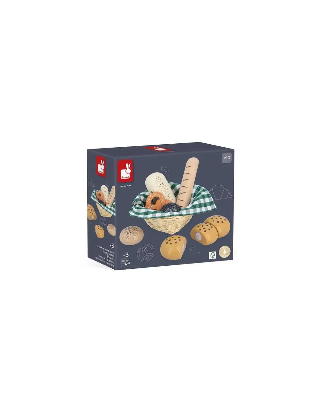 Panier de boulangerie Mamie Soleil - Janod