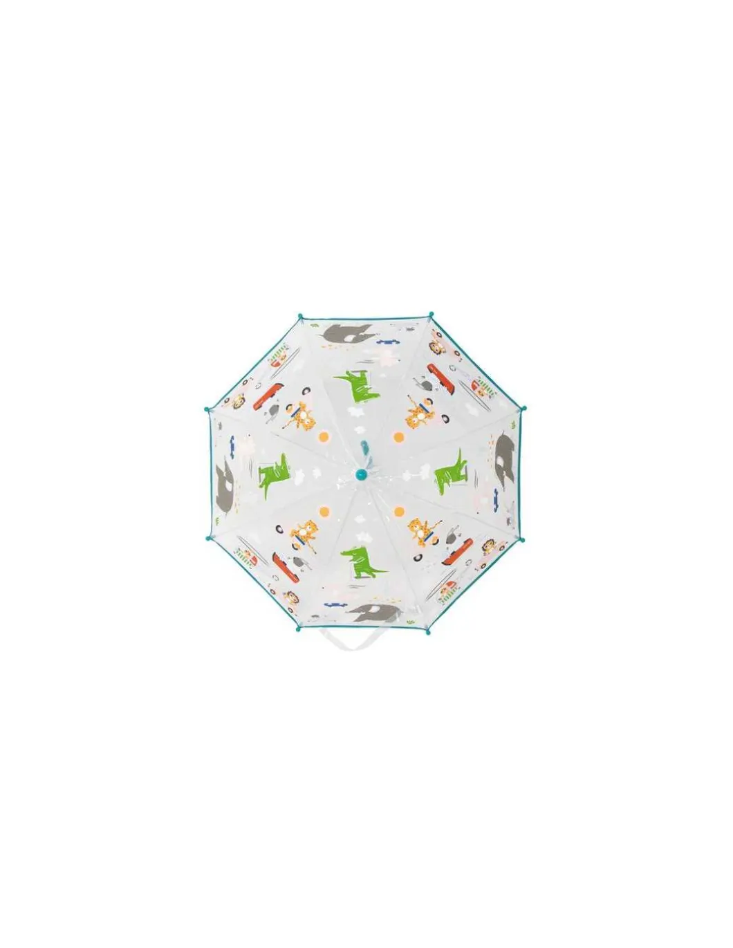 Parapluie animaux et transports transparent et magique - Little L