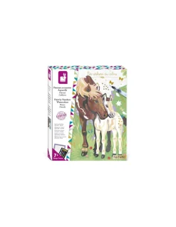 Peinture au numéro aquarelle Chevaux - Janod