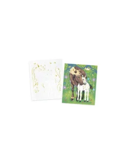 Peinture au numéro aquarelle Chevaux - Janod