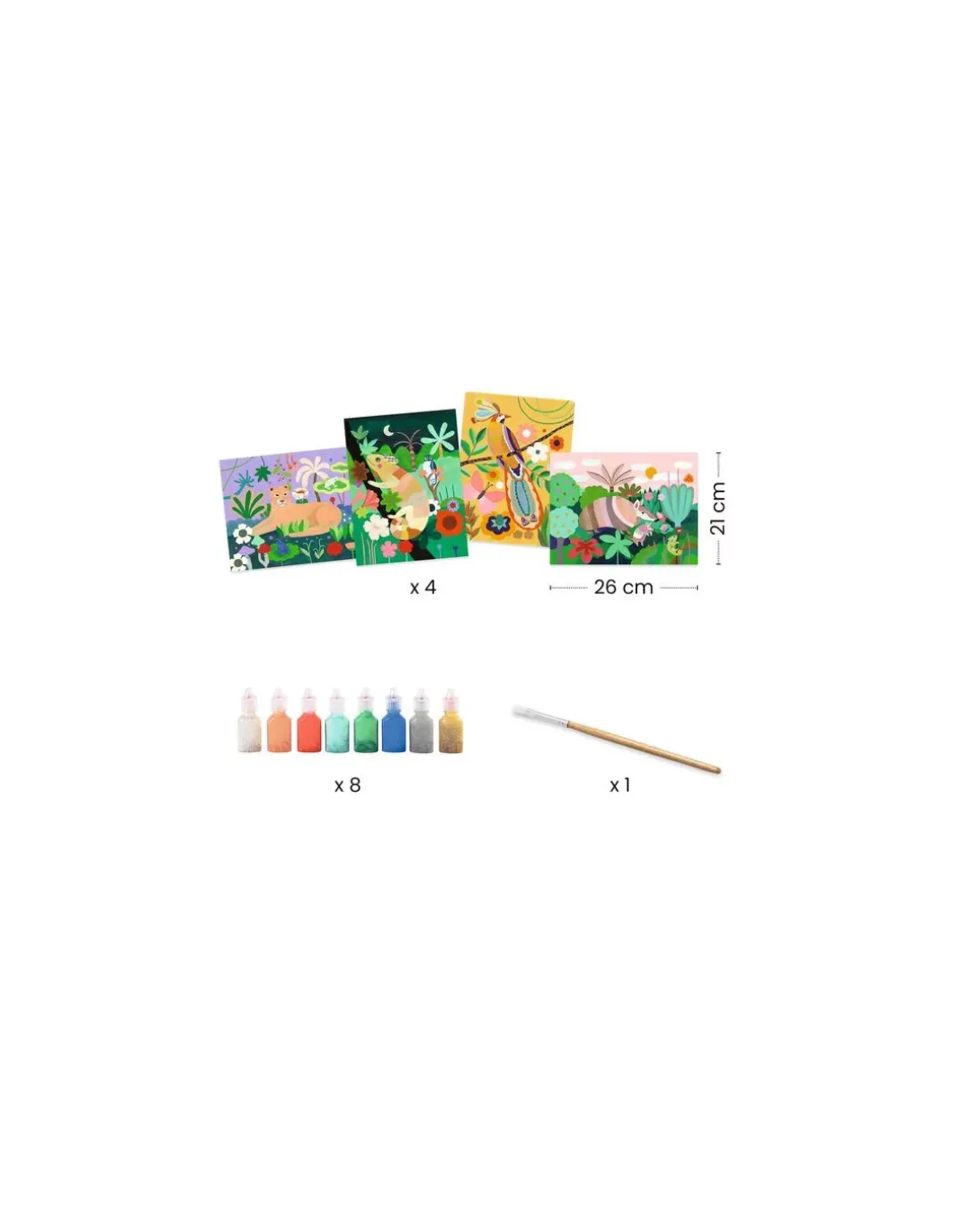 Peinture 3D Forêt tropicale - Djeco