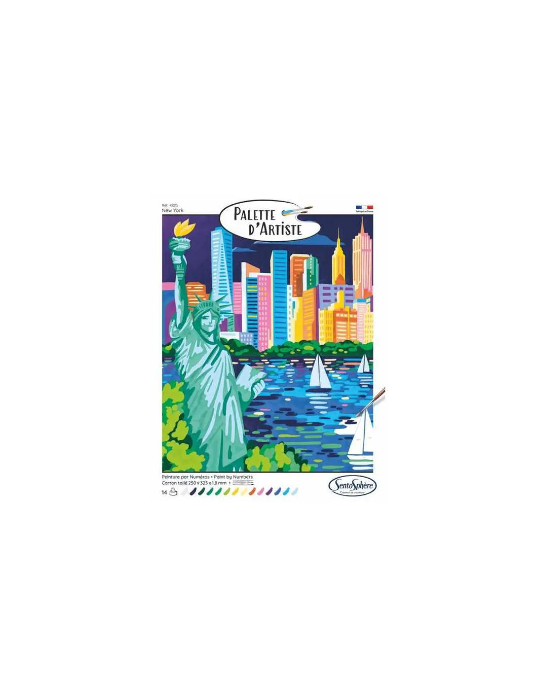 Peinture par numéros New York Palette d'artiste - Sentosphère