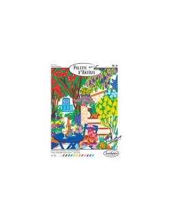 Peinture par numéros Patio Andalou Palette d'artiste - Sentosphère