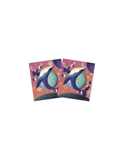 Peinture pointillisme 3D Animaux cosmiques - Janod