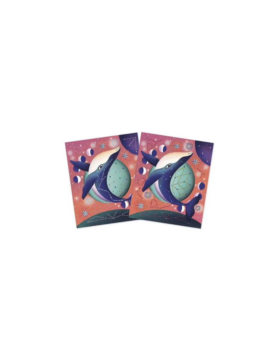Peinture pointillisme 3D Animaux cosmiques - Janod