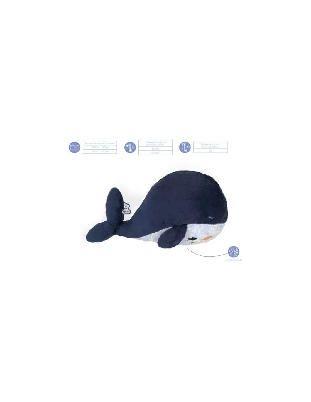 Peluche bien-être baleine Petit calme - Kaloo