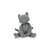 Peluche Chat Méloé 37 cm bleu gris - Maïlou Tradition