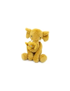 Peluche Dimoitou l'éléphant jaune moutarde - Les Ptipotos by Déglingos