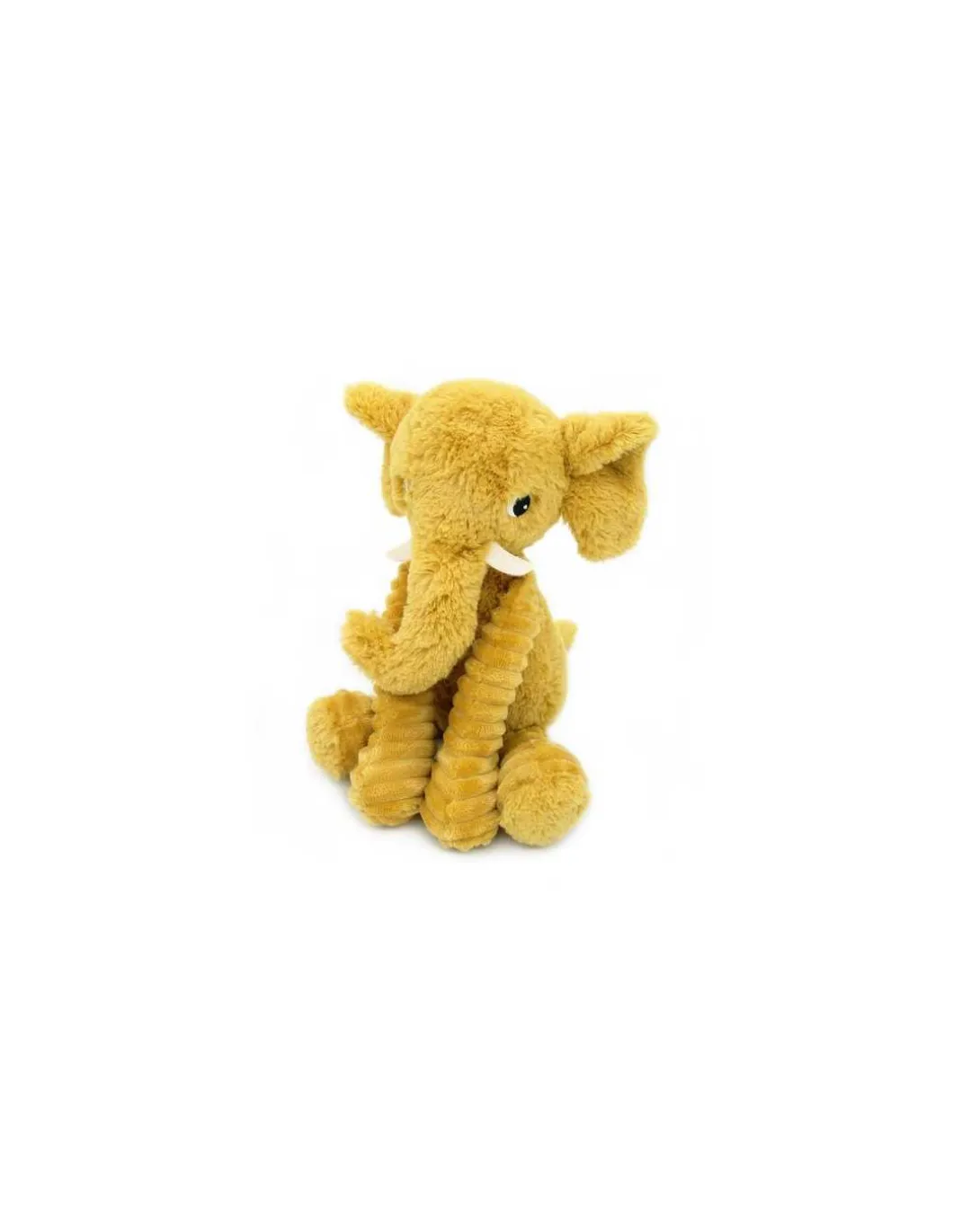 Peluche Dimoitou l'éléphant jaune moutarde - Les Ptipotos by Déglingos