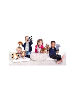 Peluche gant marionnette girafe