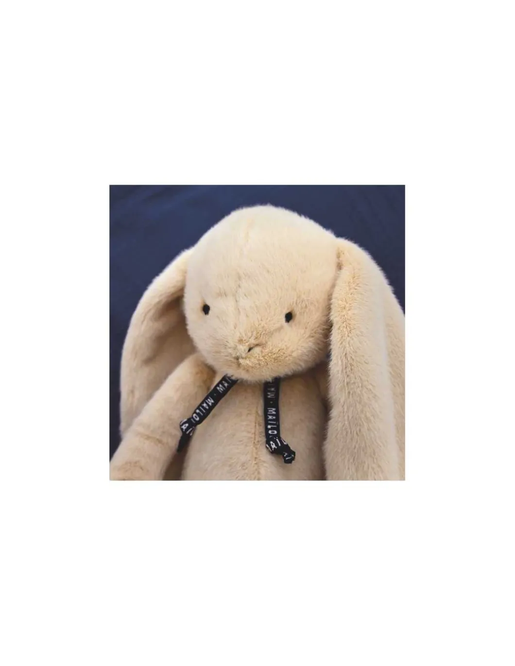 Peluche Lapin Méloé 37 cm beige - Maïlou Tradition