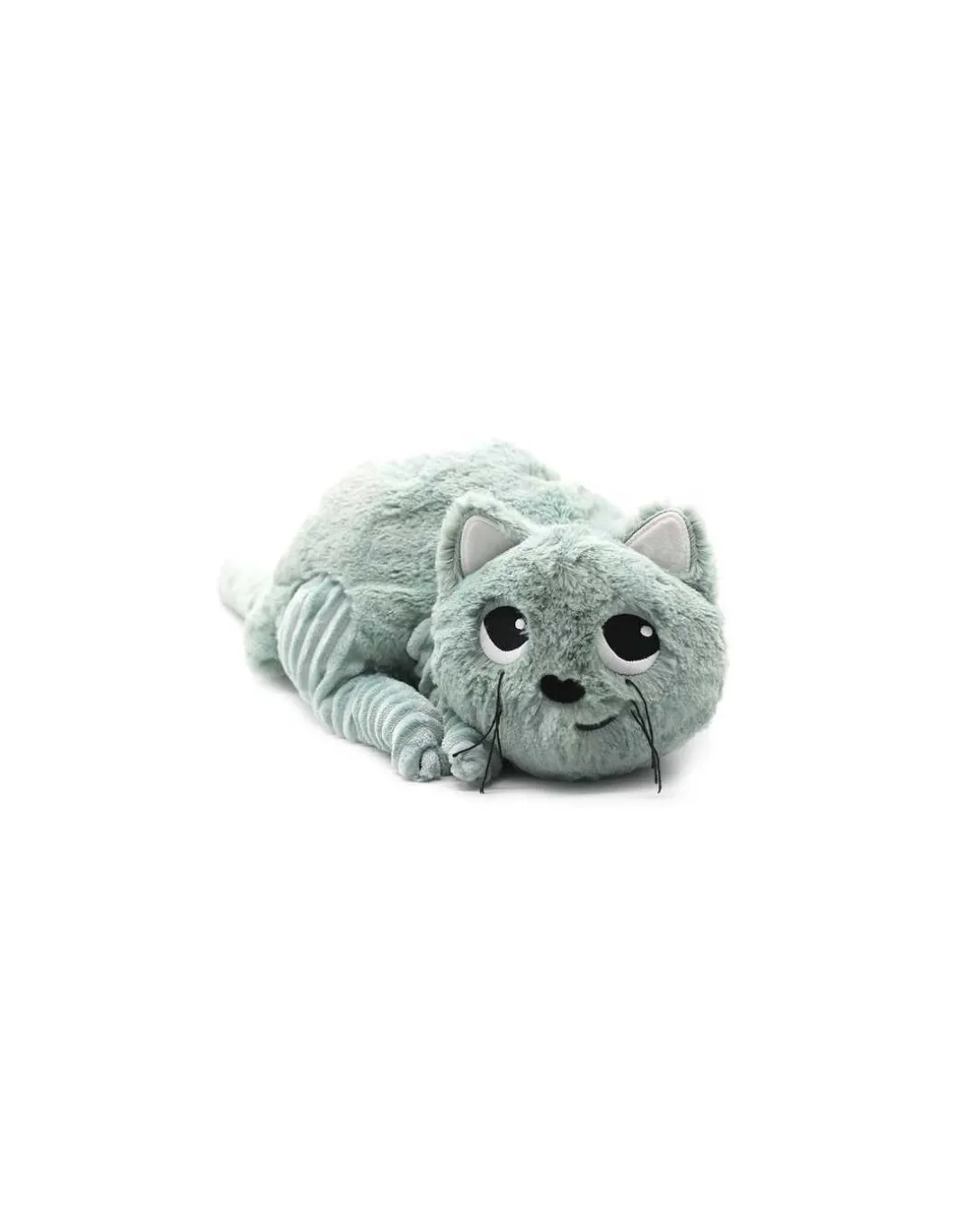 Peluche Miaou le chat maman et bébé vert menthe - Les Ptipotos by Déglingos