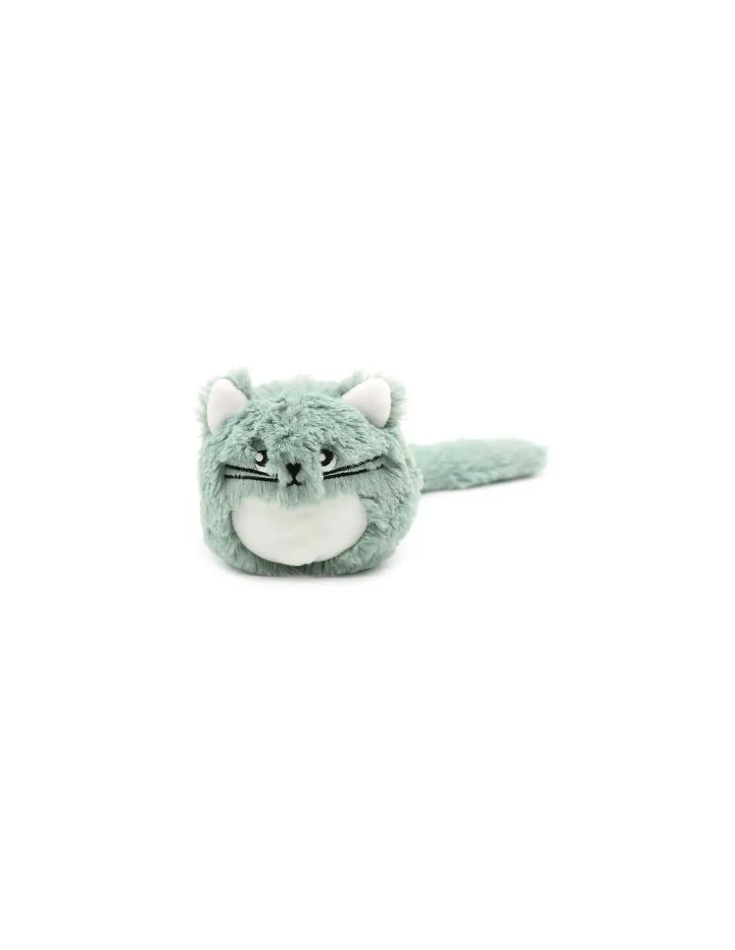 Peluche Miaou le chat maman et bébé vert menthe - Les Ptipotos by Déglingos