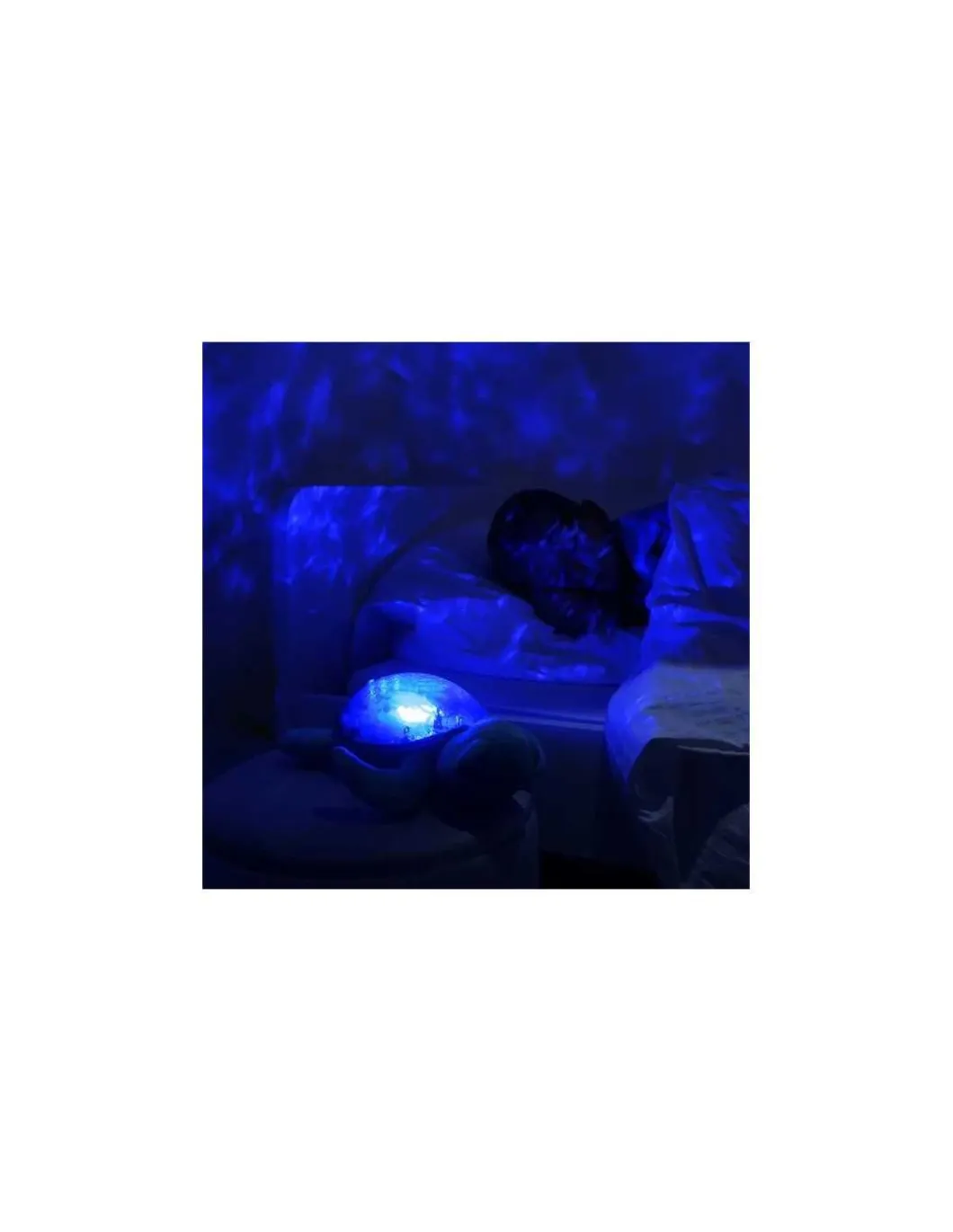 Peluche musicale à projections Tranquil turtle aqua rechargeable - Cloud b