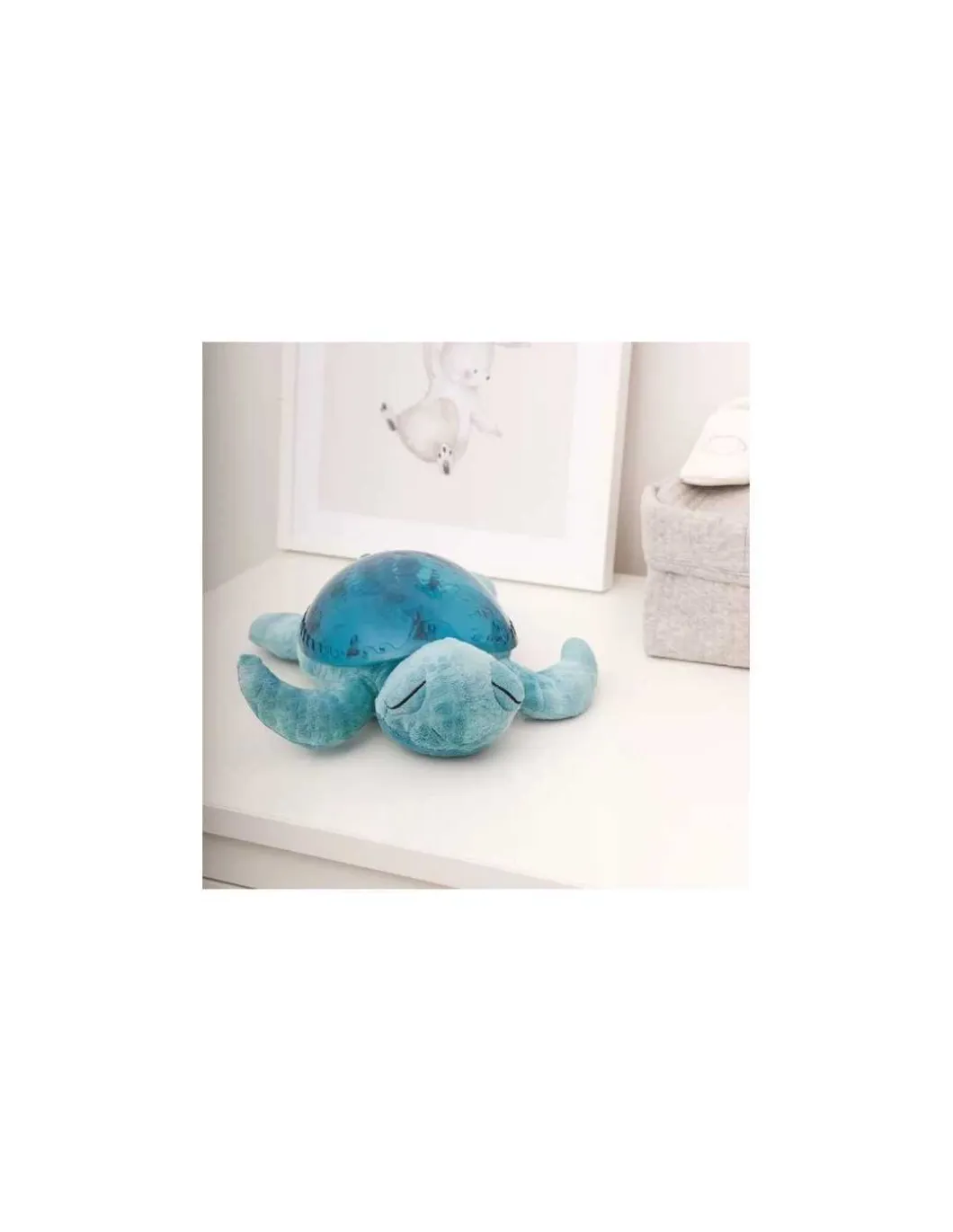 Peluche musicale à projections Tranquil turtle aqua rechargeable - Cloud b