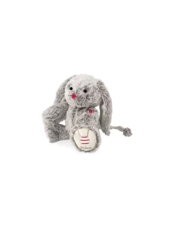 Peluche musicale Léo le lapin - Rouge Kaloo