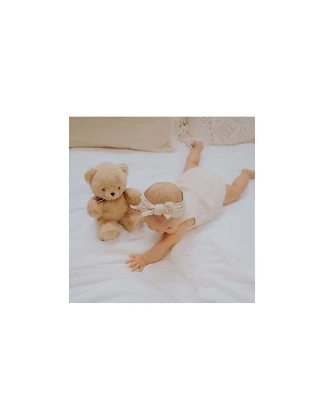 Peluche petit ours beige L'ours français 25 cm