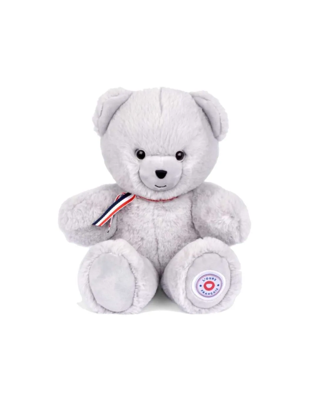 Peluche petit ours gris perle L'ours français 25 cm