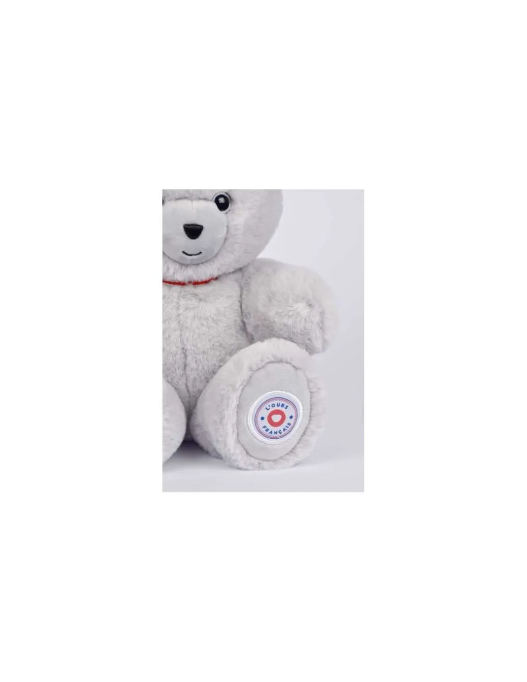 Peluche petit ours gris perle L'ours français 25 cm