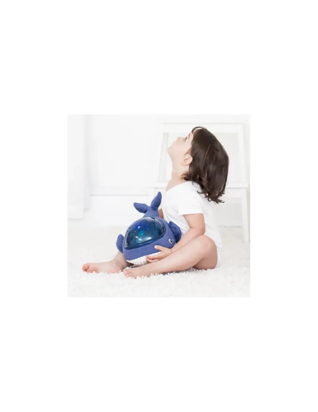 Peluche projecteur dynamique baleine Aqua Dream - Pabobo