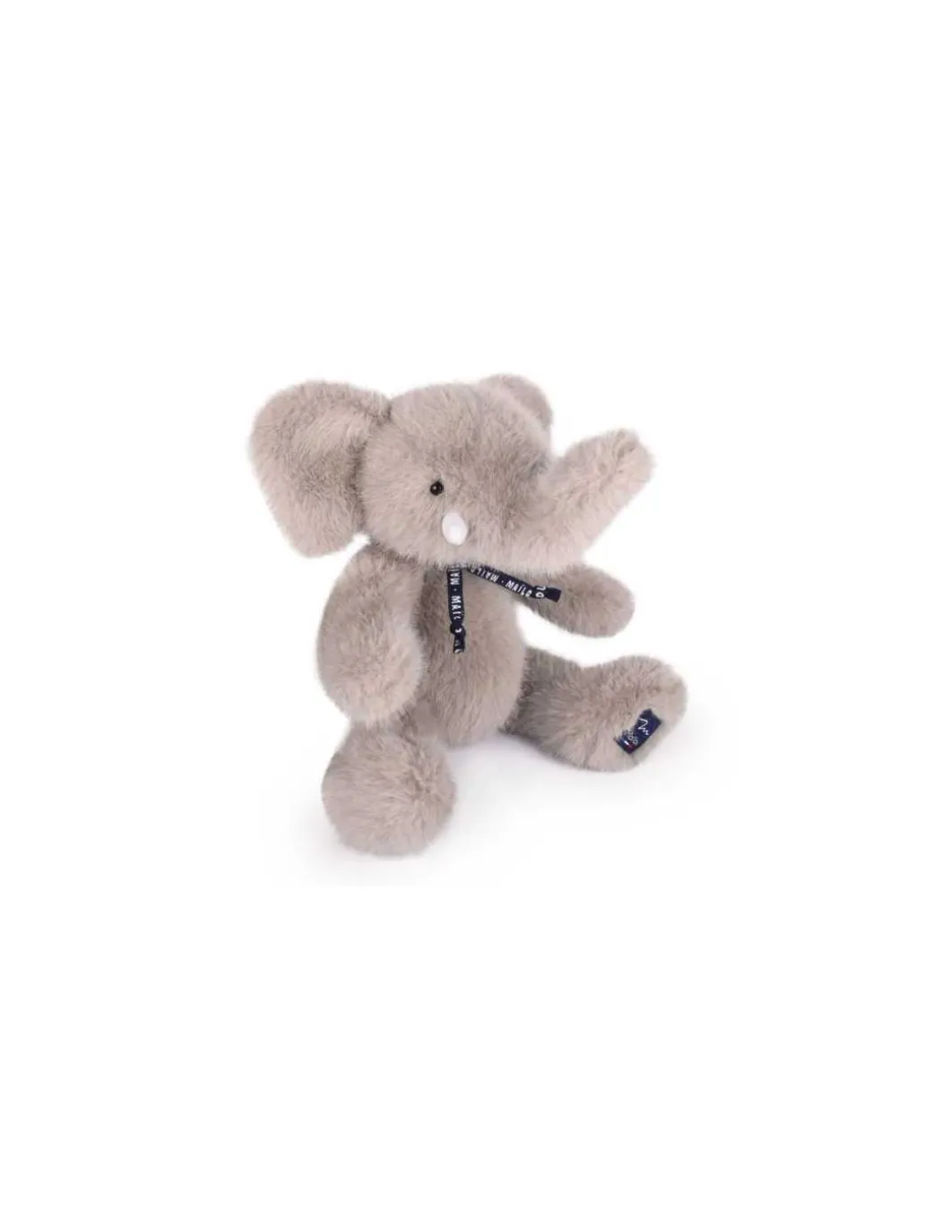 Peluche Sowen Elephant gris 30 cm - Maïlou Tradition