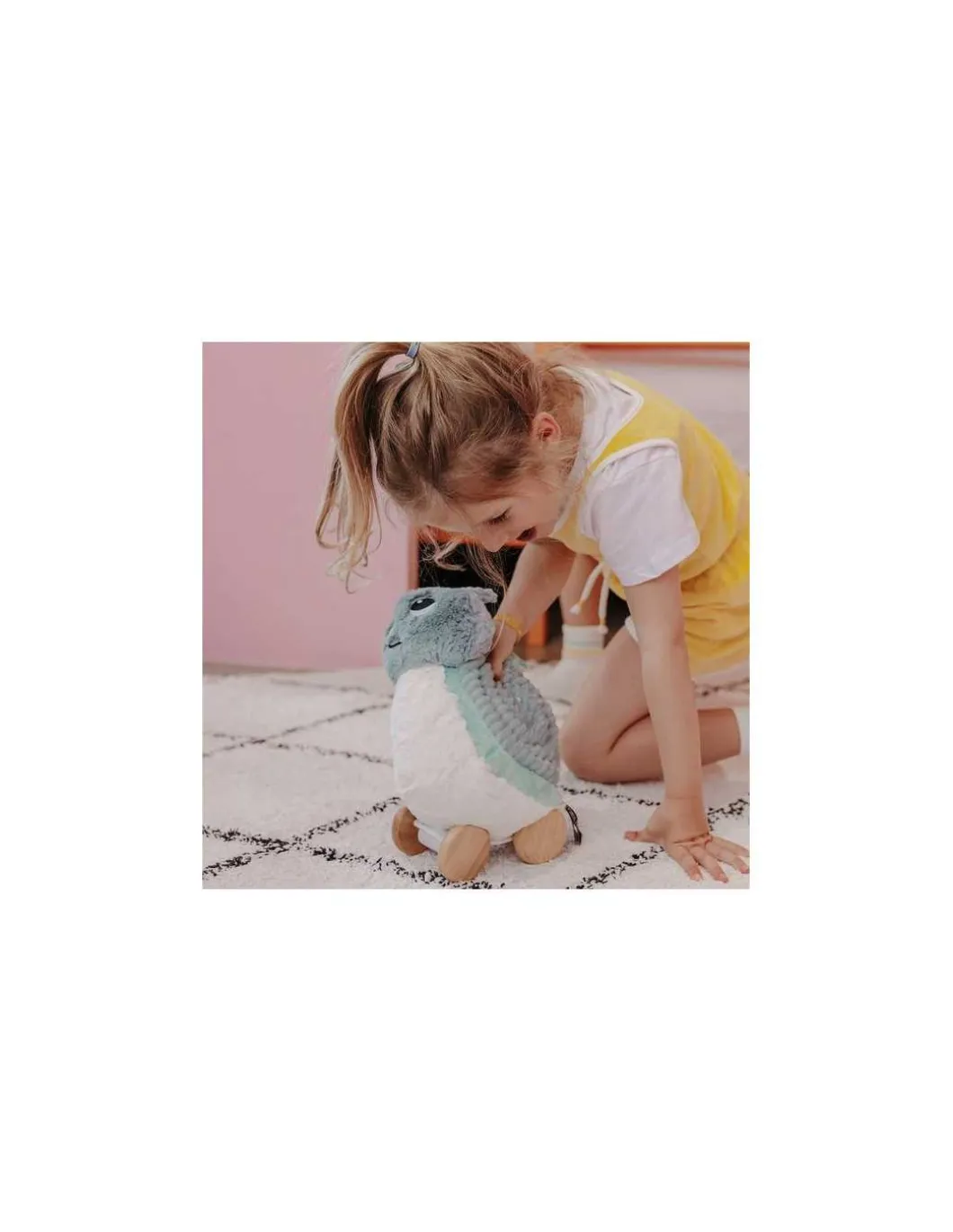 Peluche Speedou l'escargot maman et bébé vert menthe - Les Ptipotos by Déglingos