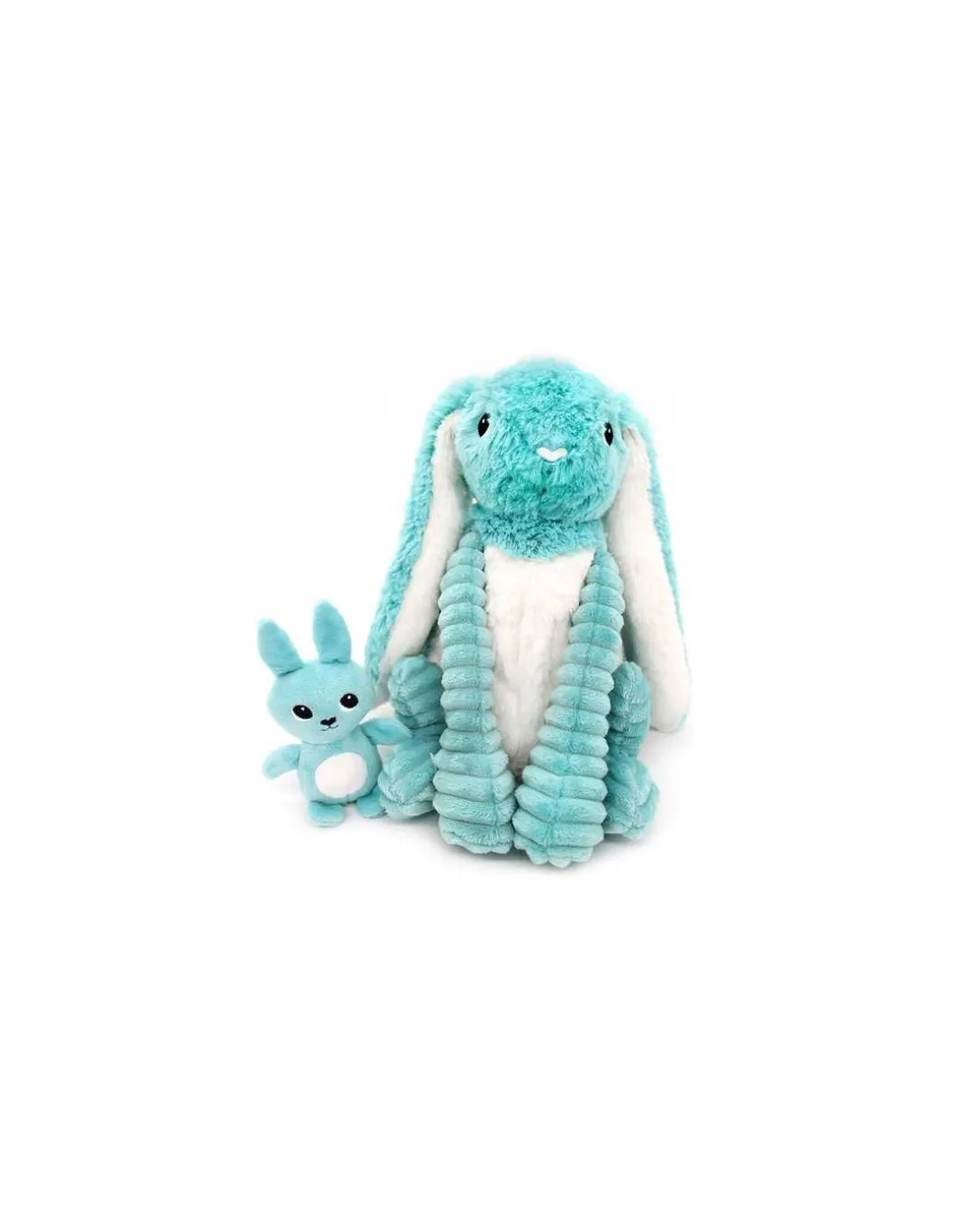Peluche Toudou le lapin aqua - Les Ptipotos by Déglingos