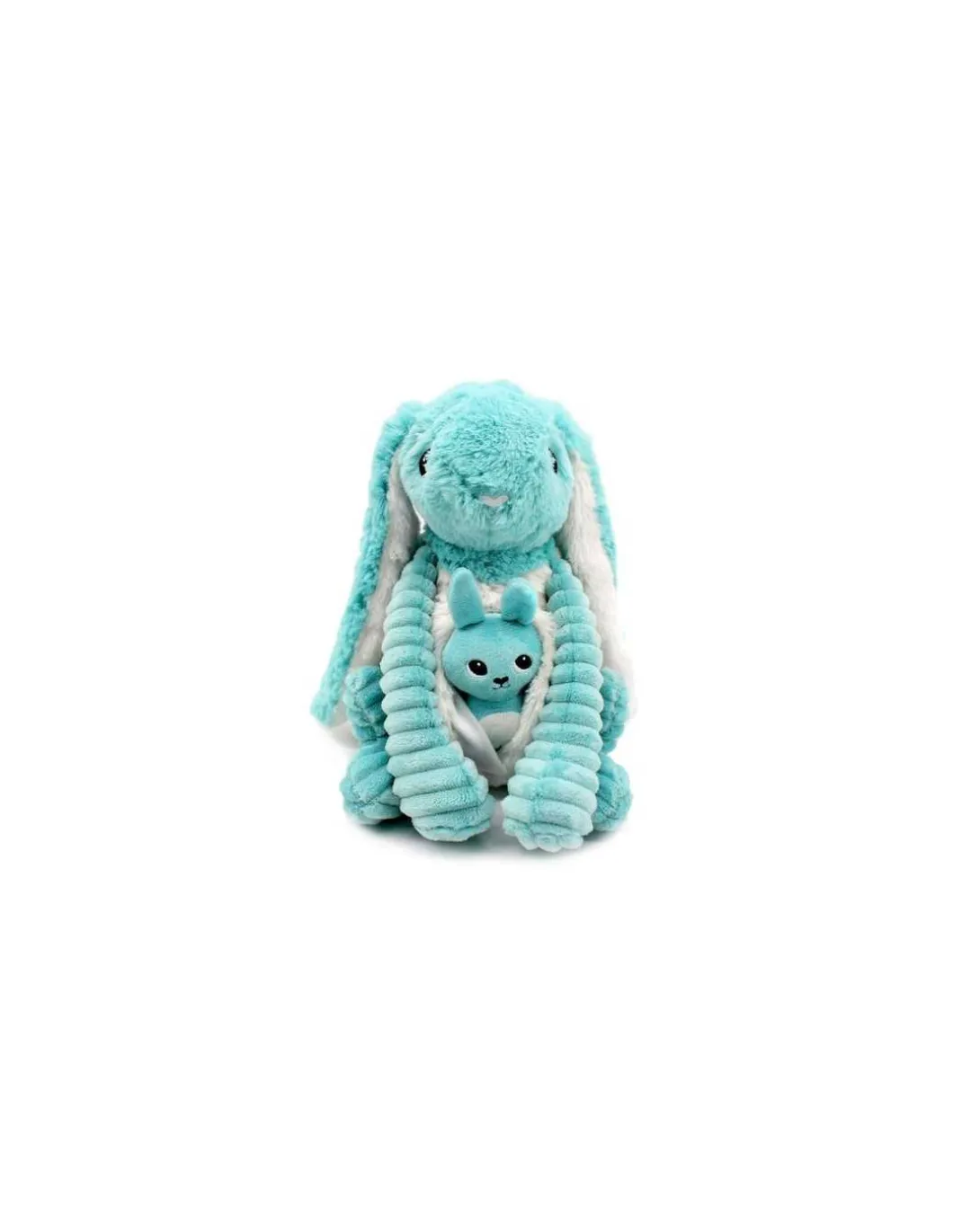 Peluche Toudou le lapin aqua - Les Ptipotos by Déglingos