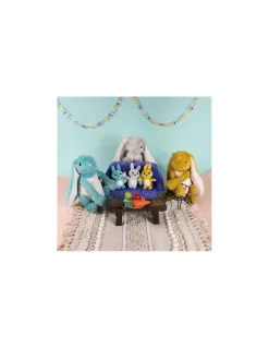 Peluche Toudou le lapin aqua - Les Ptipotos by Déglingos
