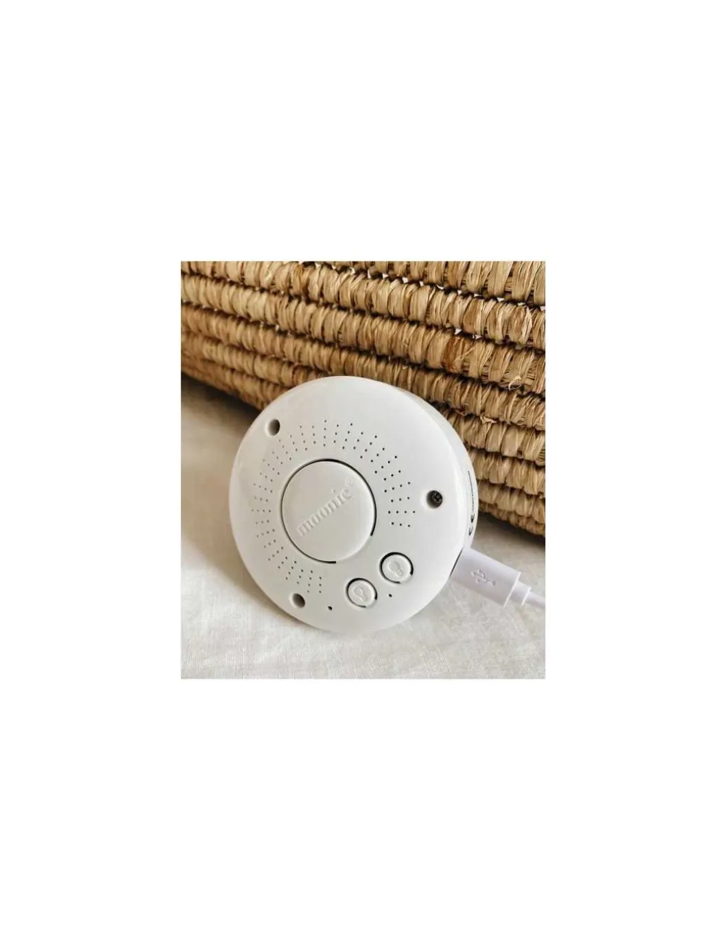 Peluche veilleuse musicale ourson Blanc polaire - Moonie