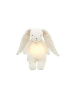 Peluche veilleuse musicale lapin blanc polaire - Moonie
